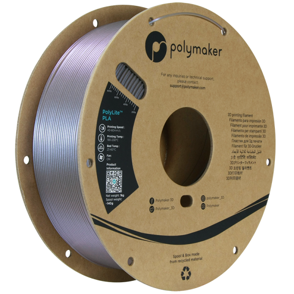 Polymaker PolyLite PLA Starlight 1,5mm Mercury 1kg