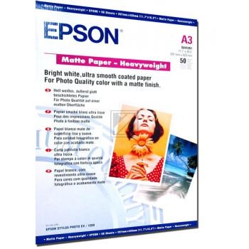 Epson Matte Paper Heavy Weight DIN A3 weiß 50 Seiten (C13S041261)