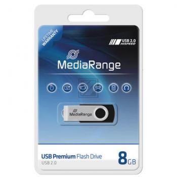 MEDIARANGE FLEXI USB STICK 8GB MR908 USB 2.0 schwarz-silber