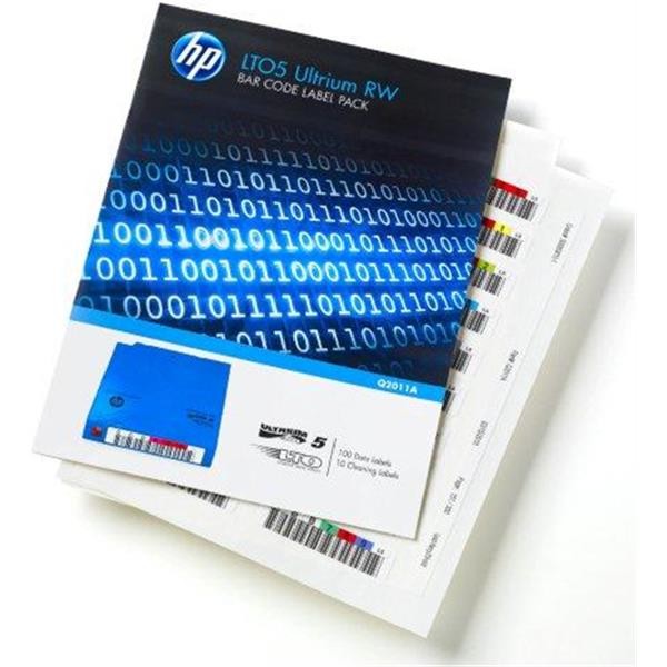 HP LTO5 BARCODELABEL (100+10) Q2011A LTO+Cleaning