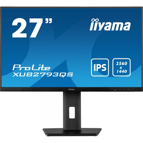 27''/68,5cm (2560x1440) iiyama ProLite XUB2793QS-B1 16:9 1ms IPS 2xHDMI DisplayPort VESA Pivot Speak