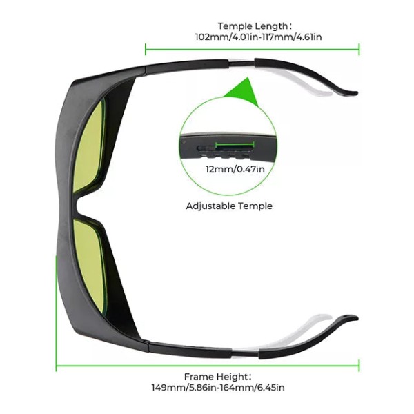 xTool Safety Goggles for Laser 190nm-460nm & 800nm-1100nm