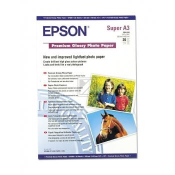Epson Premium Glossy Photo Paper DIN A3+ weiß 20 Seiten (C13S041316)