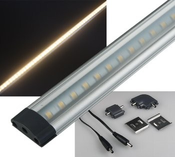 LED Unterbauleuchte CT-FL50 50cm 410lm, 5 Watt, 3000K / warmweiß