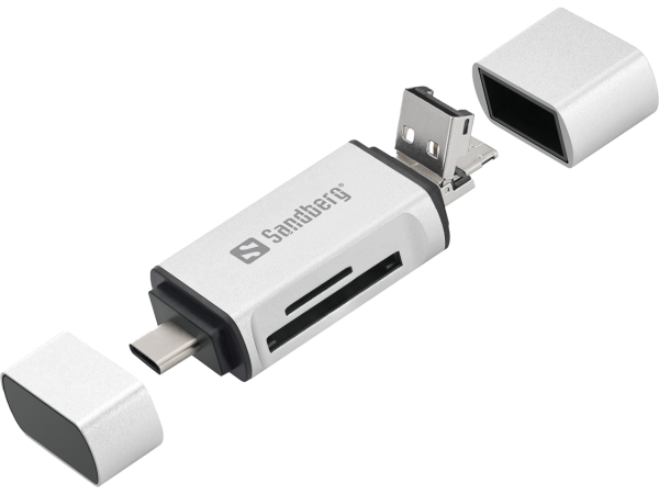 SANDBERG USB-Cå ç¸°èã¥ READER 136-28 Aluminium