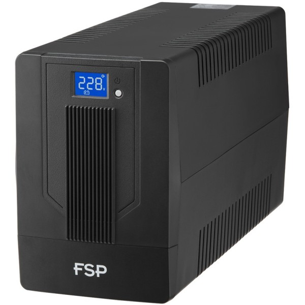 Tower FSP iFP2000 Line-interactive UPS 2000VA 1200W 2xSCHUKO 2xIEC 2x12V/9AH LCD