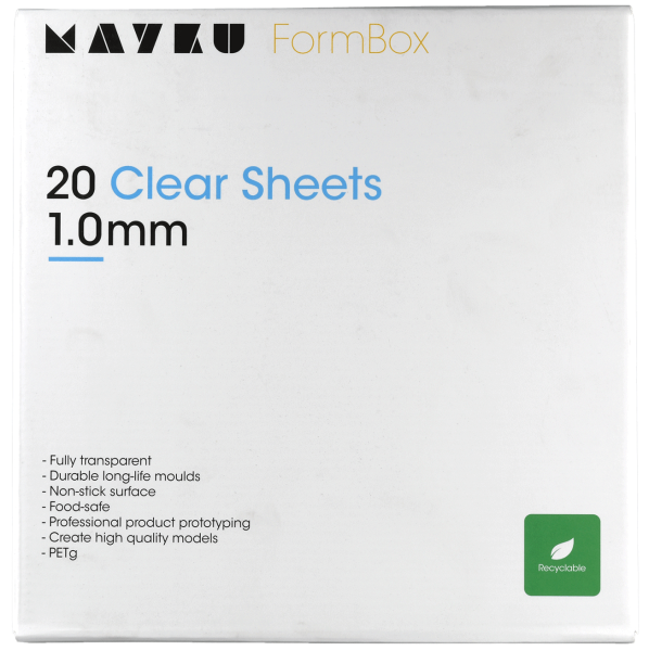 Mayku FormBox Clear Sheets 1.0mm (20 Pack)