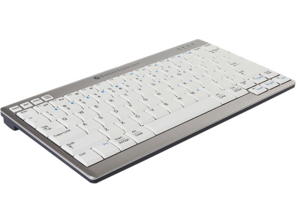 BNEU950WUS BAKKER Ultraboard 950 Tastatur US kabellos QWERTY silber-weiss