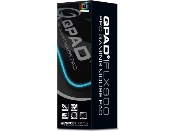  QPAD FLX900 RGB PRO GAMING MAUSPAD 9J.Q4C88.LX1 900x420x3mm schwarz