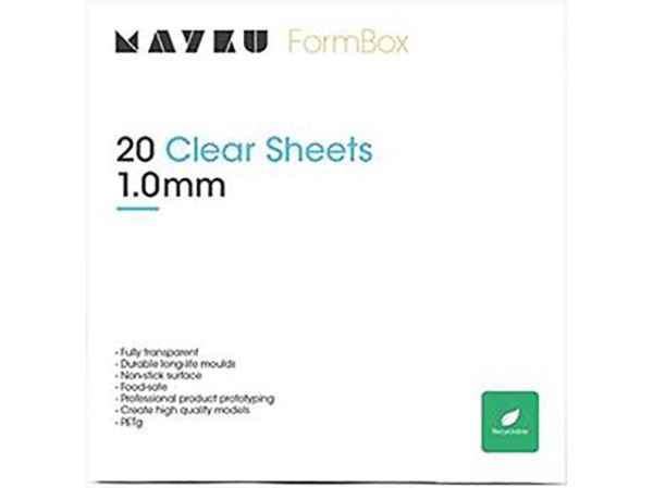 CLEAR SHEETS 1mm (20) MAYKU 3D TIEFZIEHFOLIE