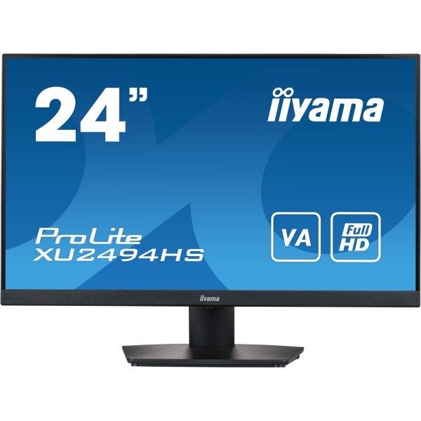 24''/60,5cm (1920x1080) iiyama ProLite XU2494HS-B2 16:9 4ms HDMI DisplayPort VESA Speaker FullHD Bla