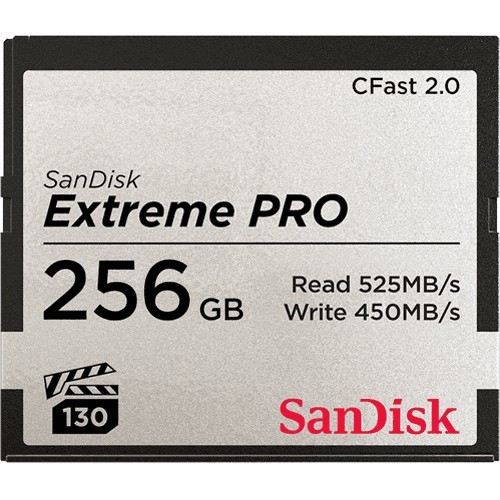 CARD 256GB SanDisk Extreme Pro 525MB/s CFast 2.0