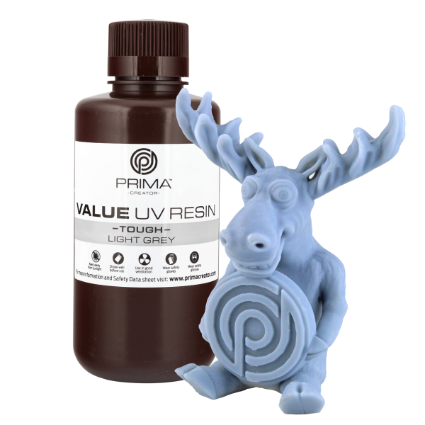 PrimaCreator Value Tough UV Resin (ABS Like) - 500 ml - Hellgrau