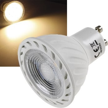 LED Strahler GU10 H60 COB Dimmbar 3000k, 510lm, 230V/7W, warmweiß
