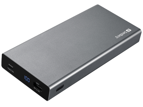 SANDBERG USB-C PD POWERBANK 20.000 420-52 20.000mAh/74Wh/aluminium/100W