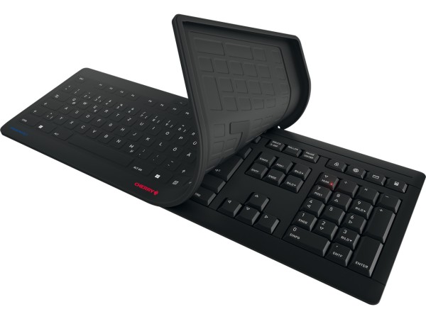 CHERRY Stream Protect Tastatur QWERTZ DE JK-8552DE-2 kabellos schwarz