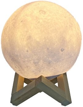 Dekoleuchte 3D Mond 15cm Ø integr. Li-Akku