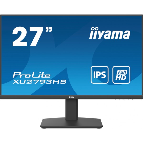 68,6cm/27" (1920x1080) Iiyama Prolite XU2793HS-B6 16:9 FHD IPS 100Hz 1ms HDMI DP LS VESA Black
