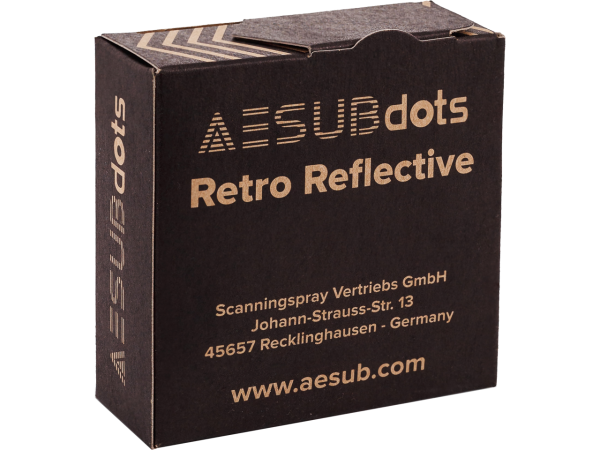 AESUBDOTS TARGETS RETRO EASY 3mm AESD203 SCANNING TARGETS 3000Stk/Rolle