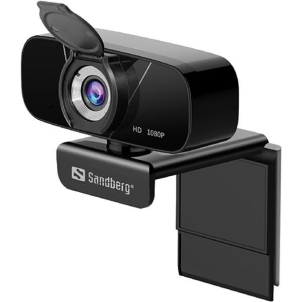 SANDBERG USB CHAT WEBCAM 1080P HD 134-15 Mikrofon/Kabel/schwarz