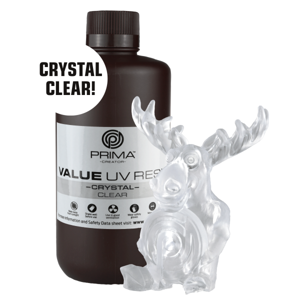 PrimaCreator Value Crystal UV Resin - 1000 ml - Klar