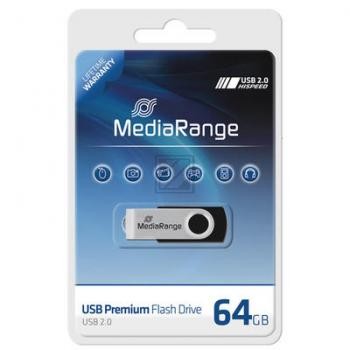 MEDIARANGE FLEXI USB STICK 64GB MR912 USB 2.0 schwarz-silber