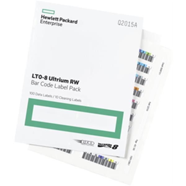 HP LTO8 BARCODELABEL (100+10) Q2015A LTO+Cleaning