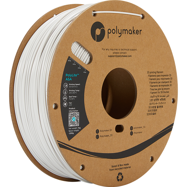 Polymaker PolyLite ASA 1,75mm weiß 1kg