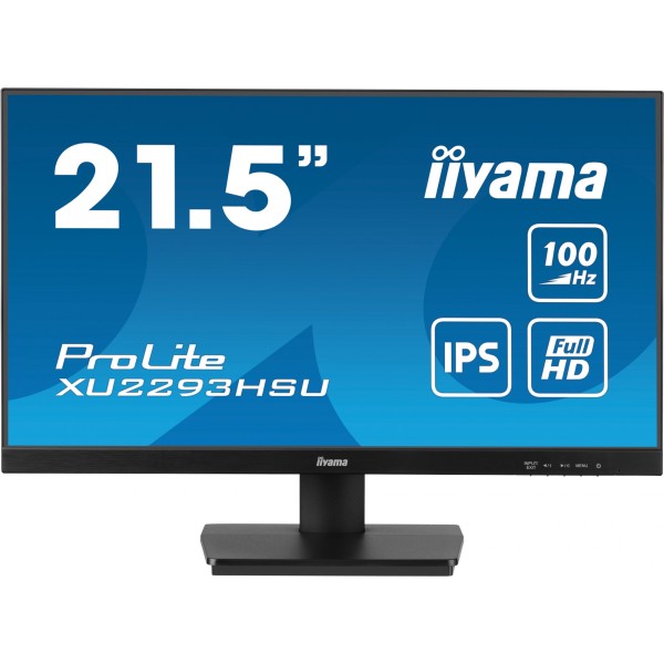 54,5cm/21,5" (1920x1080) Iiyama ProLite XU2293HSU-B6 16:9 FHD IPS 100Hz 1ms HDMI DP USB LS Black
