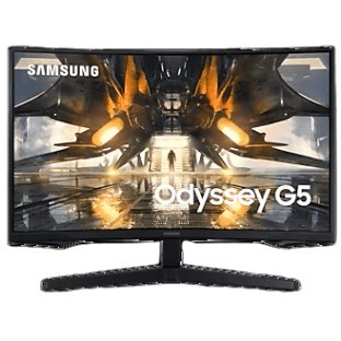 80cm/32" (2560x1440) Samsung Odyssey G5 S32AG550EP Gaming WQHD LED 165Hz HDR10 1ms Curved HDMI DP Bl