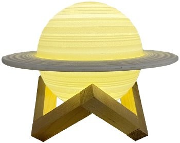 Dekoleuchte 3D Saturn15cm Ø integr. Li-Akku, IR-Fernbedienung