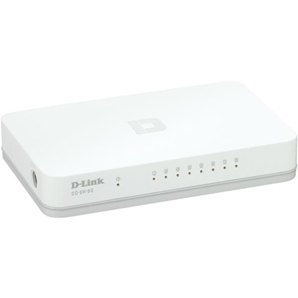 D-LINK GOSW-8G/E GIGABIT SWITCH Standalone 8xRJ45 weiss unmanaged