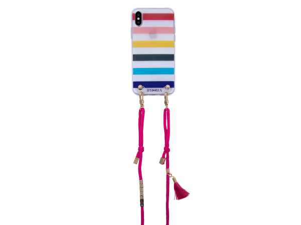 16303 IPHORIA NECKLACE CASE IPHONE X/XS Handyhuelle Lucky Stripes