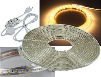 LED-Stripe Ultra-Bright 230V, 10m 600 Lumen/Meter, warmweiß