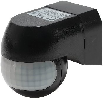 Aufputz Bewegungsmelder CBM-Slim 180° LED geeignet, IP44, 1-800W, schwarz