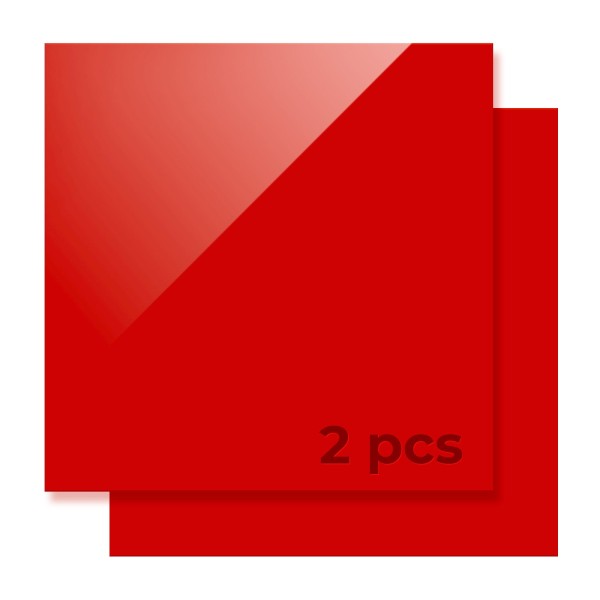 xTool 3 mm Red Acrylic Sheets (2-Pack)