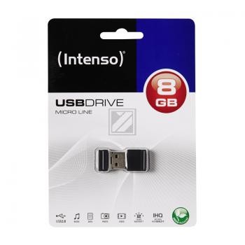 INTENSO USB STICK 2.0 8GB SCHWARZ 3500460 Micro Line