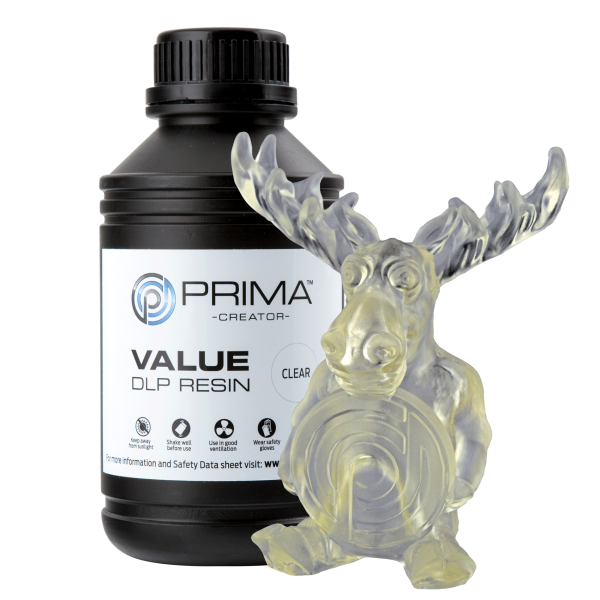 PrimaCreator Value UV / DLP Resin - 500 ml - Klar