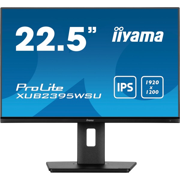 57,15cm/22,5" (1920x1200) Iiyama ProLite XUB2395WSU-B5 16:10 WUXGA 4ms VGA HDMI DP USB Pivot LS Blac