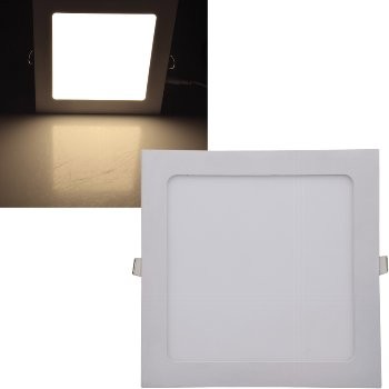 LED Licht-Panel QCP-22Q, 22,5x22,5cm 230V, 18W, 1600 Lumen, 2900K / warmweiß