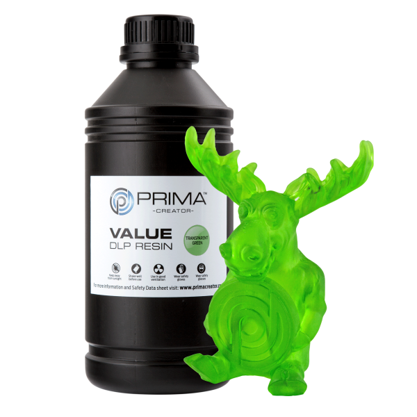 PrimaCreator Value UV / DLP Resin - 1000 ml - Transparent Green