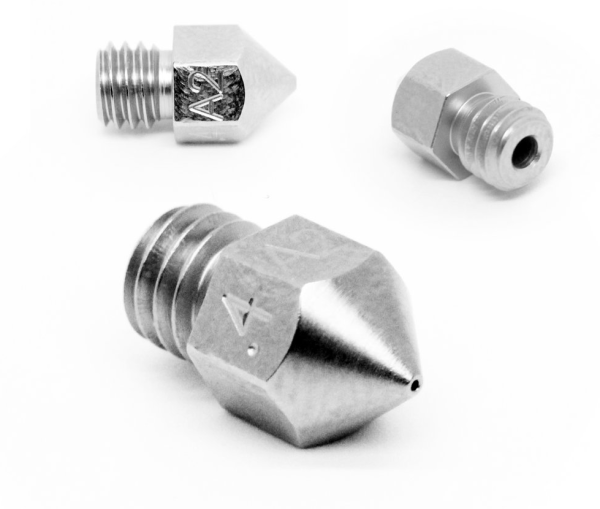 Micro Swiss - MK8 0,60mm Plated A2 Tool Steel Wear Resistant Nozzle (MakerBot, CraftBot, Creality CR