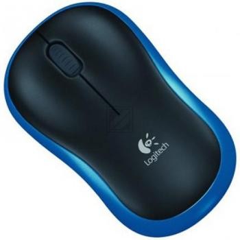 Logitech M185 Maus cordless Notebook Mouse USB black/blue