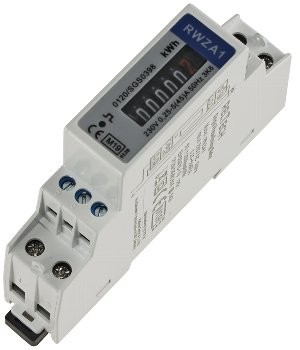 Wechselstromzähler für DIN Trägerschiene 1-phasig 5A, 161-300V, 1TE, analog RZW