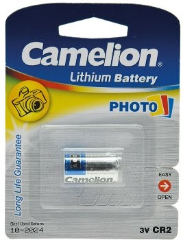 Lithium-Photozelle CAMELION CR2 3V - 850 mAh , 27,2x15,2mm
