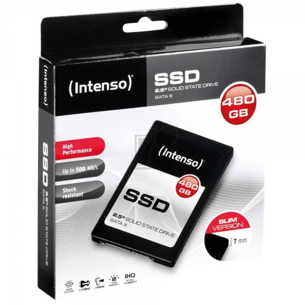 INTENSO 2.5 SSD FESTPLATTE INTERN 480GB 3813450 SATA III HIGH