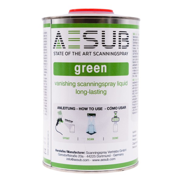 AESUB Green - Spray Gun Solution Scanning Spray - 1000 ml