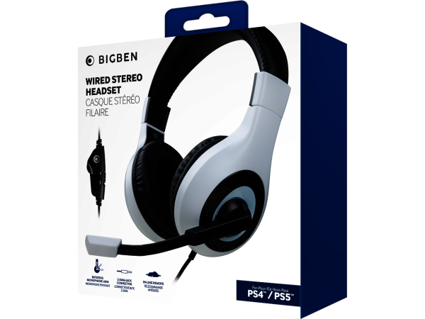 BIGBEN GAMING STEREO HEADSET V2 PS4/5 BB006933 Kabel/weiss