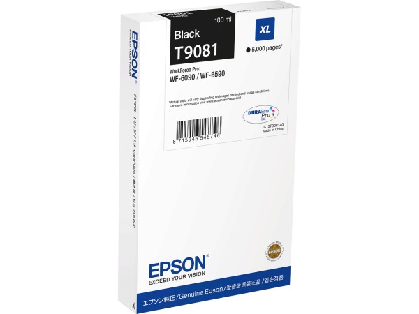 Epson C13T90814N Druckerpatrone black XL 5000 Seiten 100ml