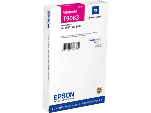 Epson C13T90834N Druckerpatrone magenta XL 4000Seiten 39ml